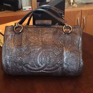 100% Authentic Chanel python skin